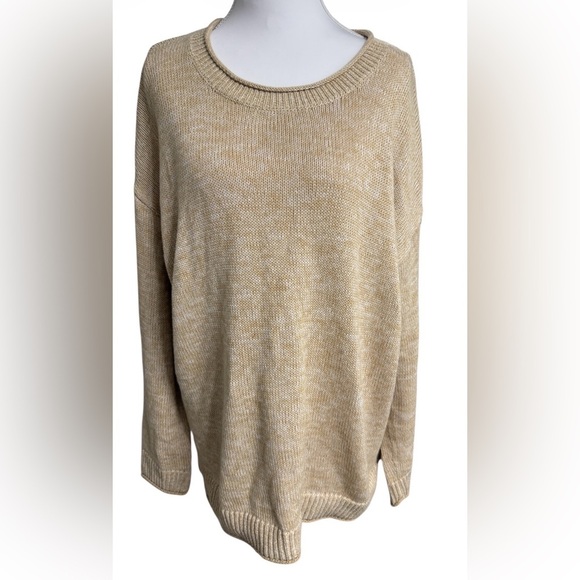 LILLY PULITZER BAYPORT SWEETER SAND BAR MARL 100% COTTON SIZE XL | PULLOVER KNIT - Picture 4 of 10